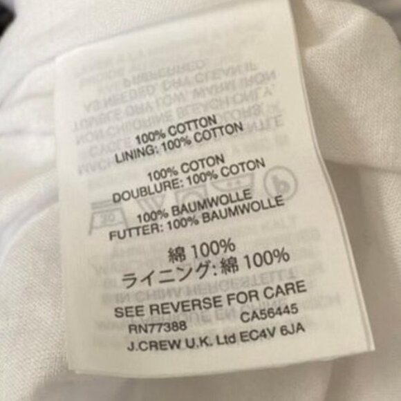 J. Crew 100% Cotton White & Blue Mini Ruffle Skirt - Picture 8 of 14